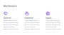 A website section with purple icons - a heart, thumbs up and lifesaver.