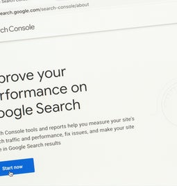 Screen showing the Google Search Console about page