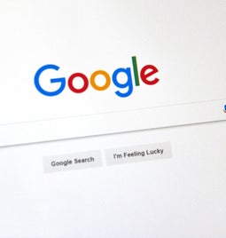 Google search homepage