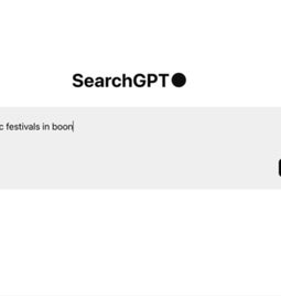 SearchGPT query example for music festivals in Boon