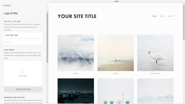 Squarespace template Avenue