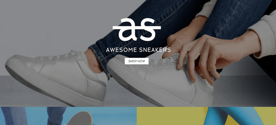 wix awesome sneakers template