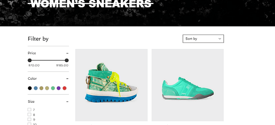 wix awesome sneakers template