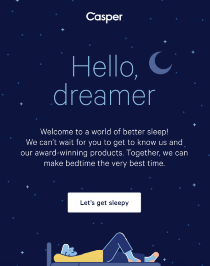 Casper monthly newsletter example screenshot