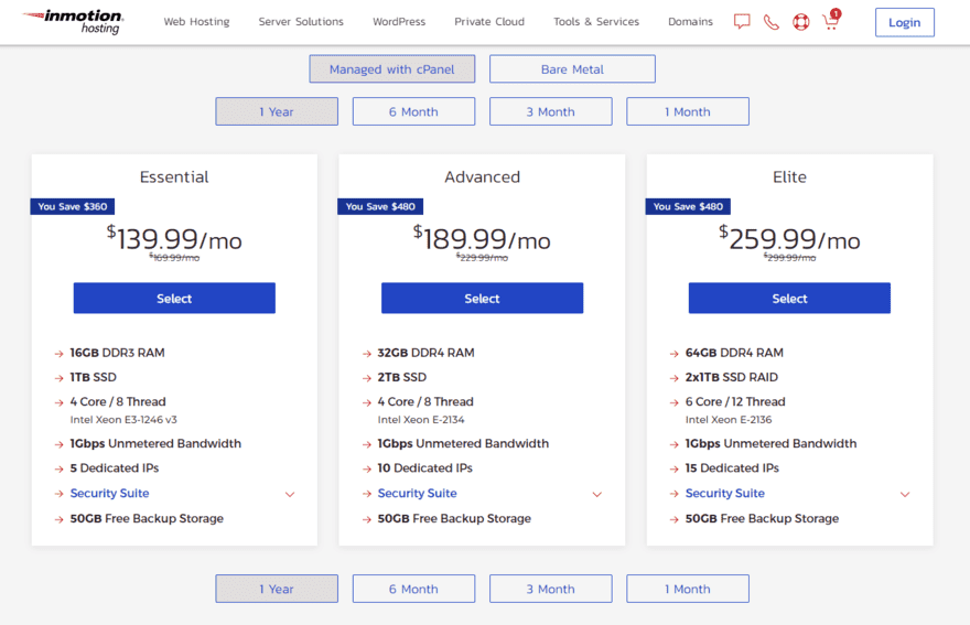 InMotion pricing