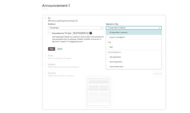 Mailchimp Segment List