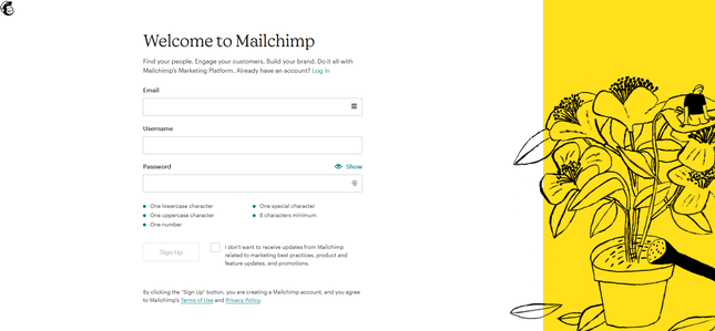 Mailchimp Sign Up