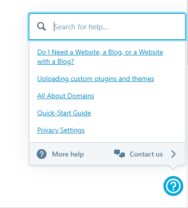 wordpress.com help resource